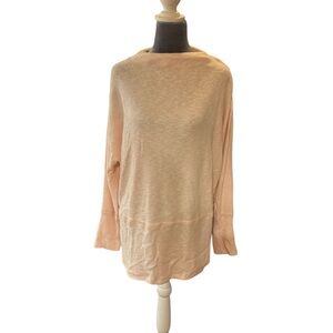Anthropologie Eri and Ali soft lightweight tunic sweater pink XL NWT